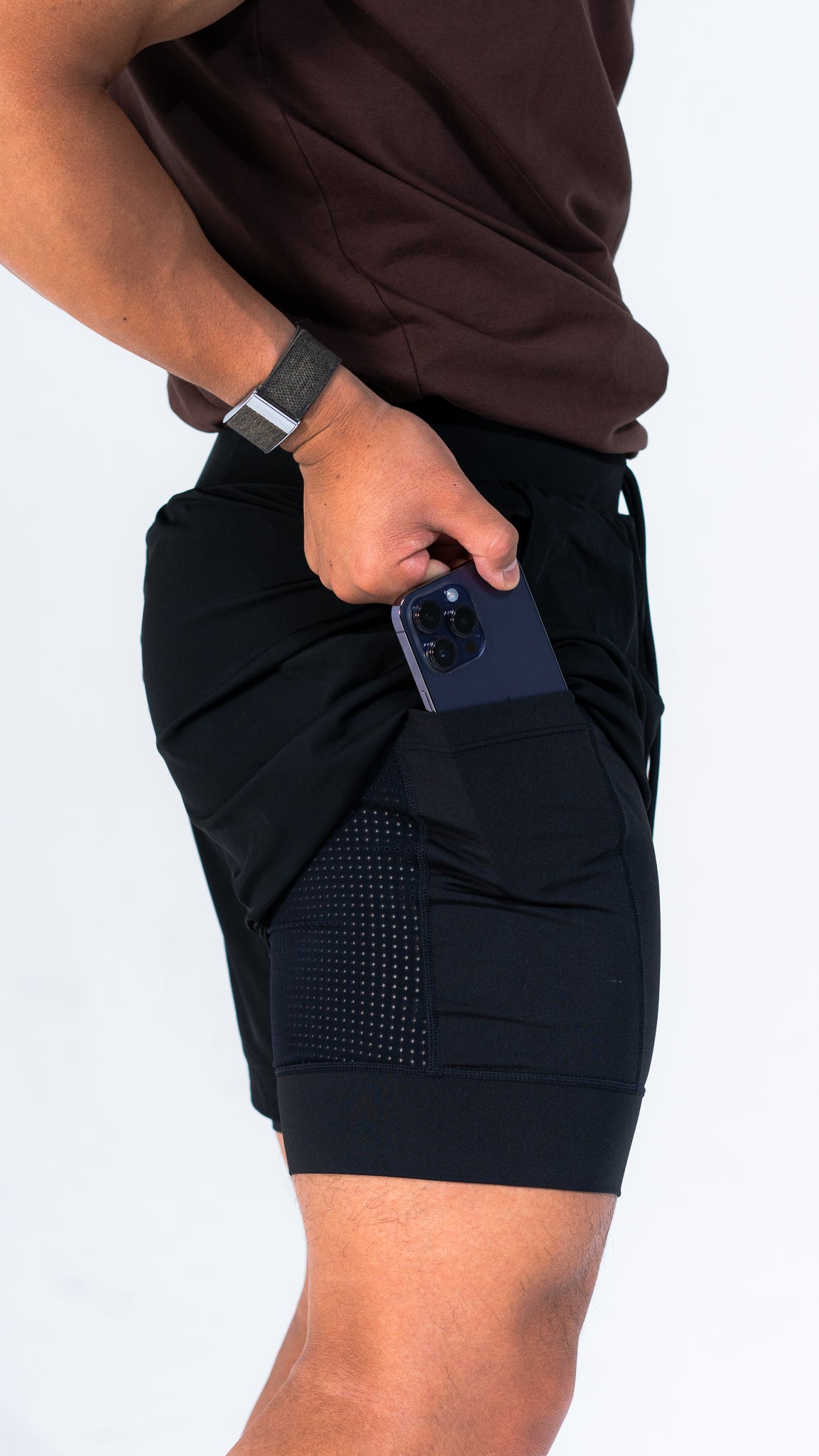 Lined Tech Shorts V2 5" Inseam (Black)
